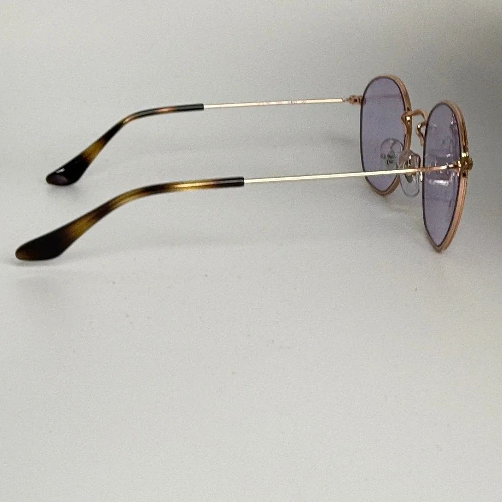 Ray-Ban RB 9572V 4089 48-19 130 Rose Gold‎ Purple Round Eyeglasses Kids Juniors